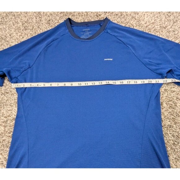 Patagonia Capilene 2 T-Shirt Mens XL Blue Short Sleeve Outdoor Shirt Hiking Tee - Picture 6 of 7